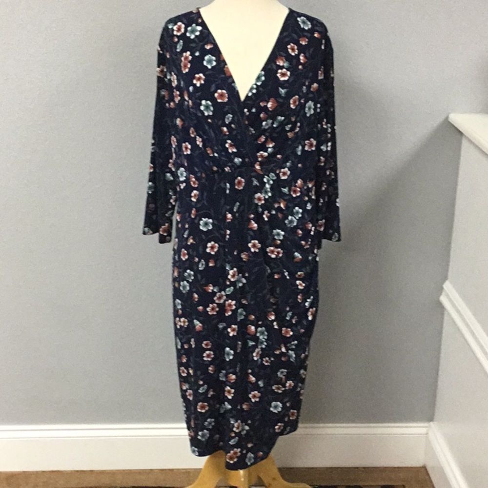 Motherhood Maternity‎ Blue Floral Dress Size 1X
